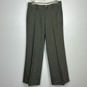 Theory Emery Textured Wool Blend Slightly Falred Leg Trousers Pants Size 4